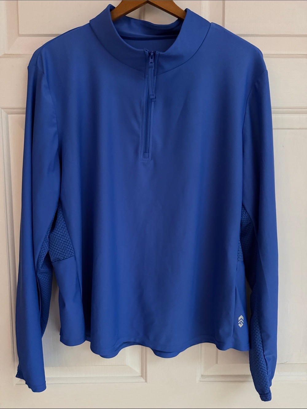 Free Country Blue Performance Shirt with White Logo